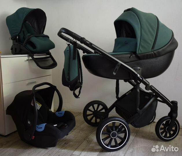 Коляска 3в1 Anex M-type (гелевые колеса)