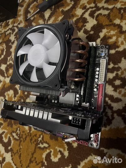 Комплект мать проц оперативка и видеокарта