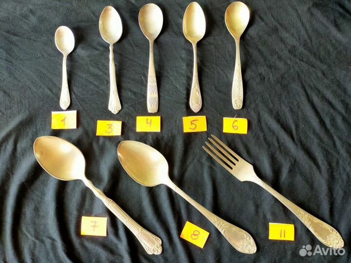 Столовые приборы из мельхиора