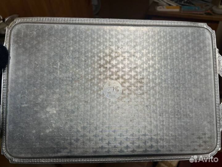 Поднос большой металлический СССР русская зима