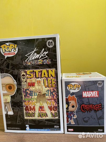 Funko POP Stan Lee comic covers 01 и Carnage 797
