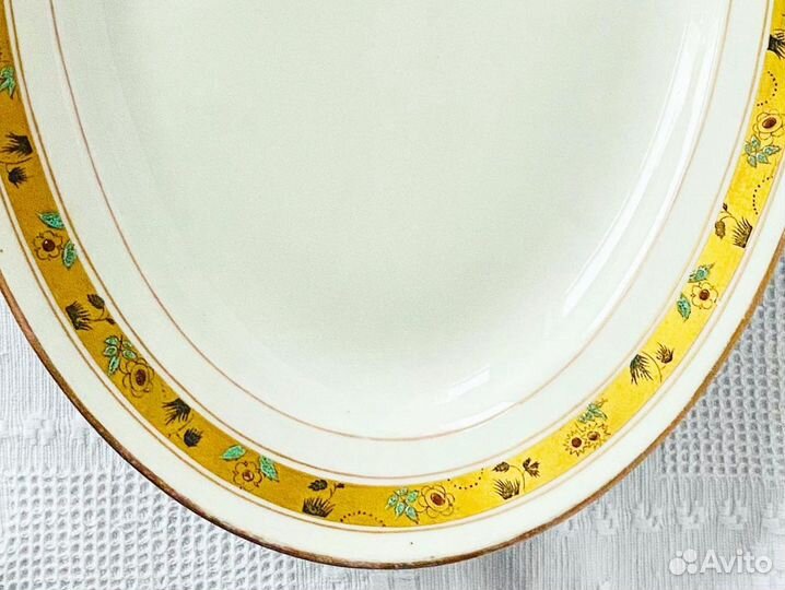 Старинное блюдо, фабрика Дулёво, 1930-е гг