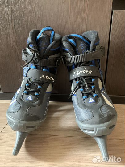Коньки хоккейные детские Merlin 34-36 размер