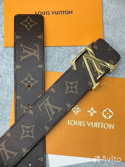 Женский ремень Louis Vuitton Initials кожа новый