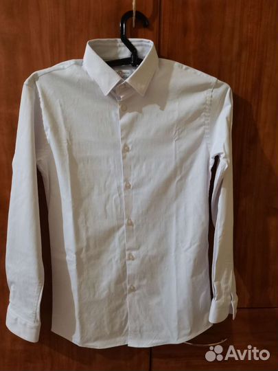 Рубашка белая подростковая 164 рост