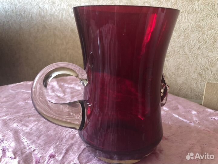 Бокал цветное стекло