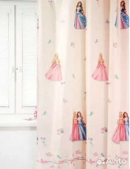 Новые шторы в детскую Барби