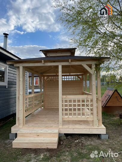 Беседка открытая 3х3