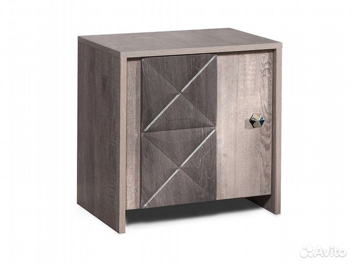 Тумба 1Д монако, Сосна натуральная + Дуб шато