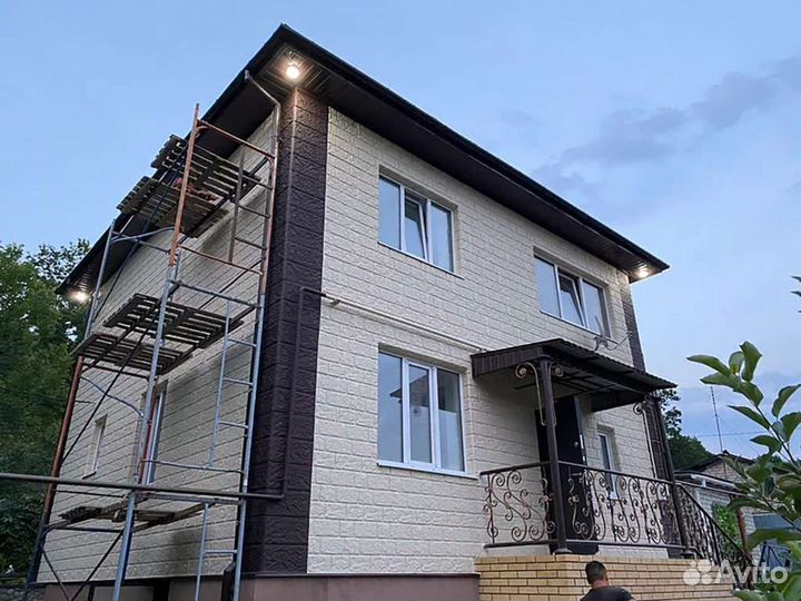 Фасадные панели на 50 мм пенопласте