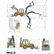 Экскаватор-погрузчик MST M542 S, 2024