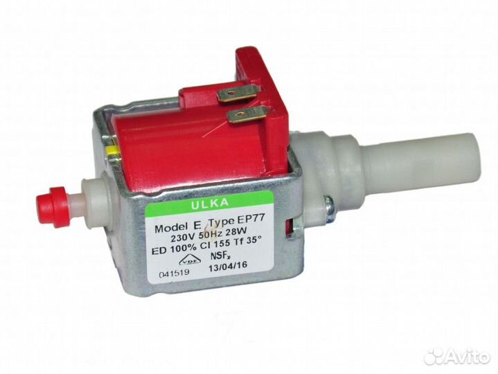 Насос ulka 28W EP77 (900cc/min 4bar), зам. 49BQ173