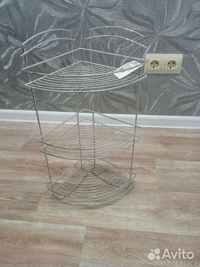 Угловая полка новая для ванной