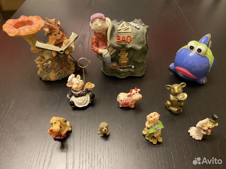 Фарфоровые статуэтки, копилки