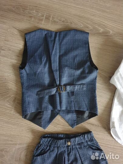 Рубашка белая 104 h&m жилетка брюки