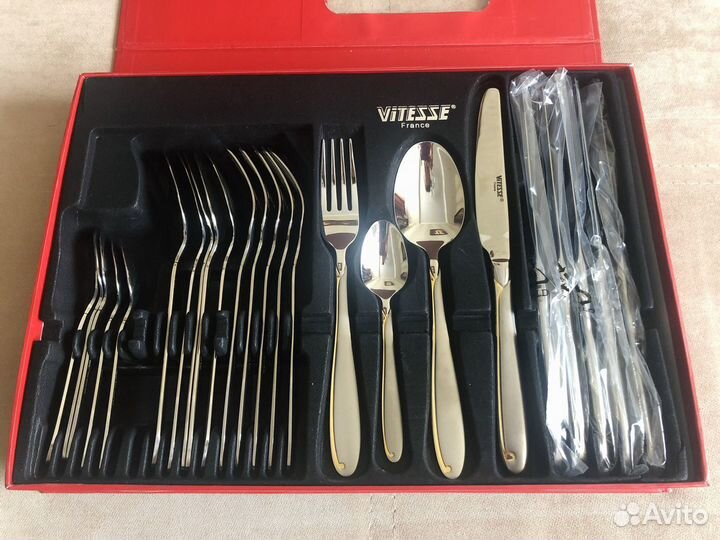 Набор столовых приборов Vitesse новый. 24 предмета