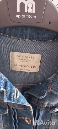 Джинсовая куртка для девочки 140р Zara