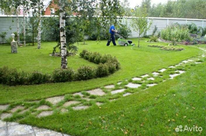 Благоустройство, работы в саду, покос травы