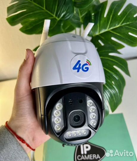 Камера уличная видеонаблюдения 4мп с сим картой 4g