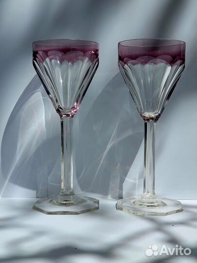 Бокалы хрустальные Германия винтаж