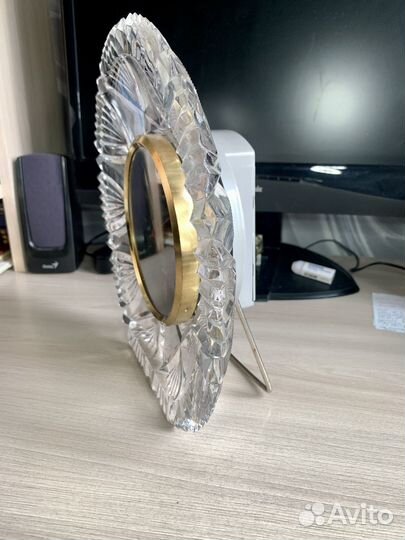 Часы Маяк СССР хрусталь кварц настольные настен