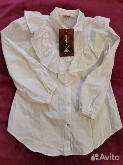 Новая блузка-рубашка 128 размер