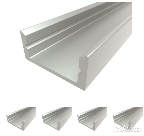 Накладной профиль для светодиодной ленты, 16х7 мм