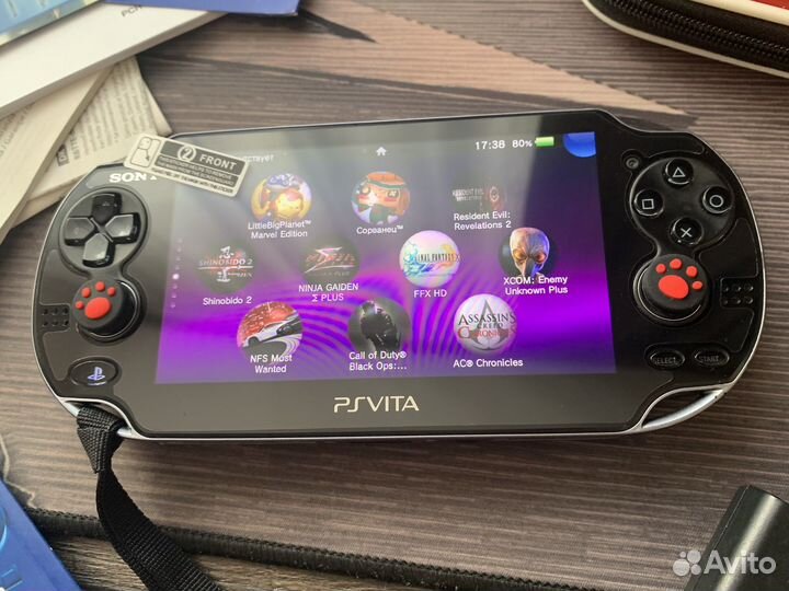 Sony PS Vita Fat Black 128gb 7500 игр (комплектом)