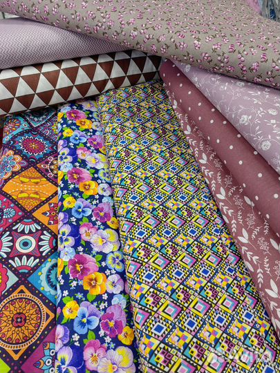 Ткань для пэчворк и рукоделия мелкий рисунок