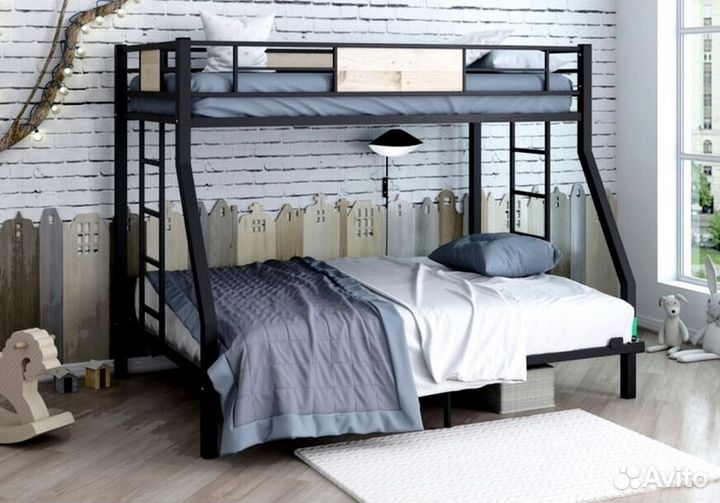 Кровати металлические двухъярусные