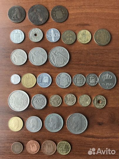 Европа 2- Монеты Испании,Франции,Англии