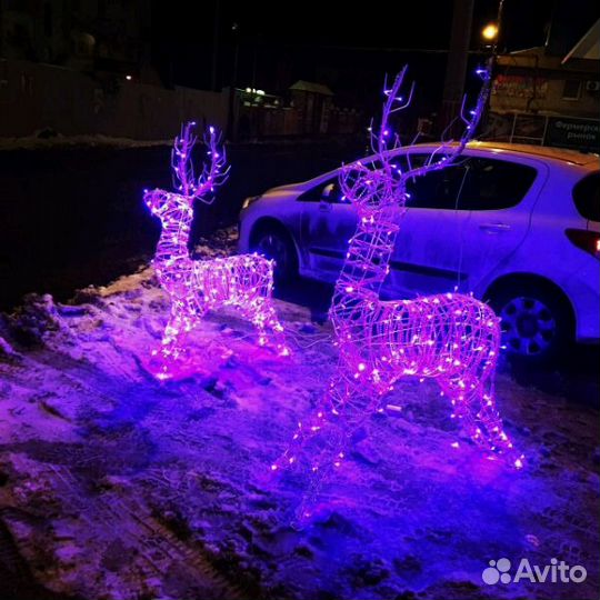 Олень светодиодный