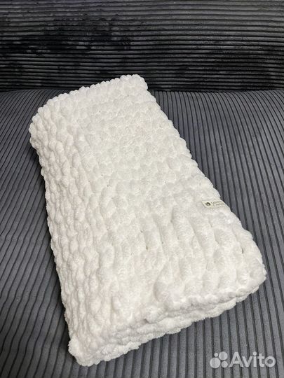 Плед детский вязаный, плюшевый из Alize Puffy