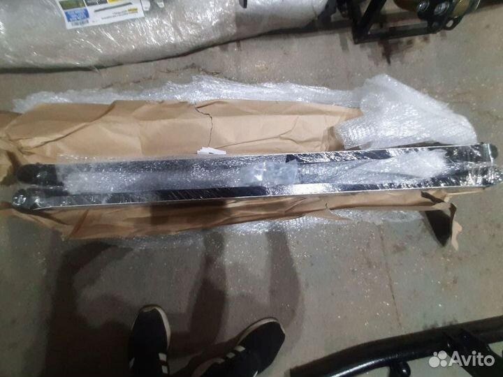 Защита порогов с алюм. площадкой LADA 