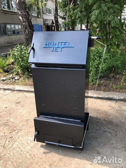 Твердотопливный котел с большой топкой