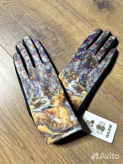 Перчатки женские текстильные 8 размер