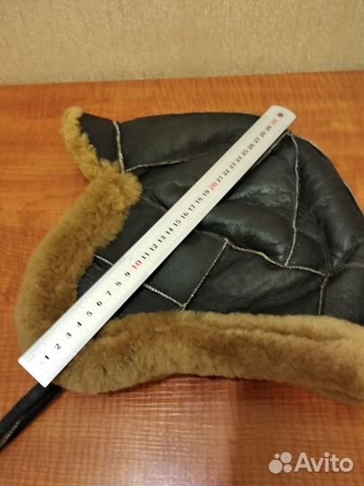Шапка- Авиатор из овчины 60 р