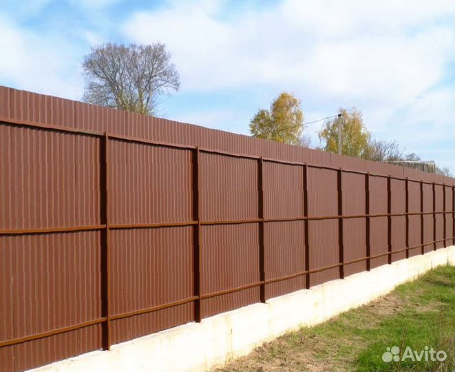 Забор из профнастила