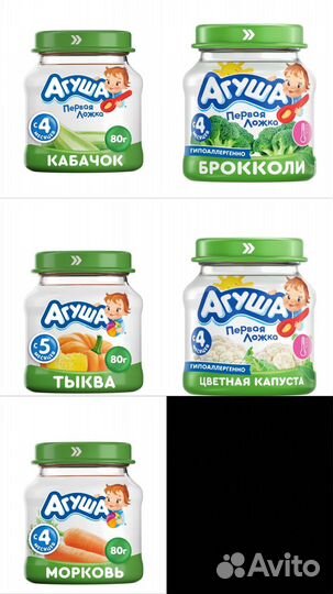 Овощное пюре агуша