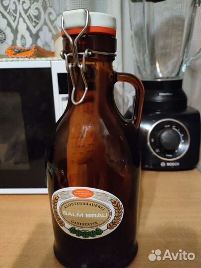 Бутылка под вино, пиво емкость 1 литр