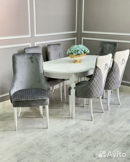 Стол и стулья комплект. Стол раздвижной