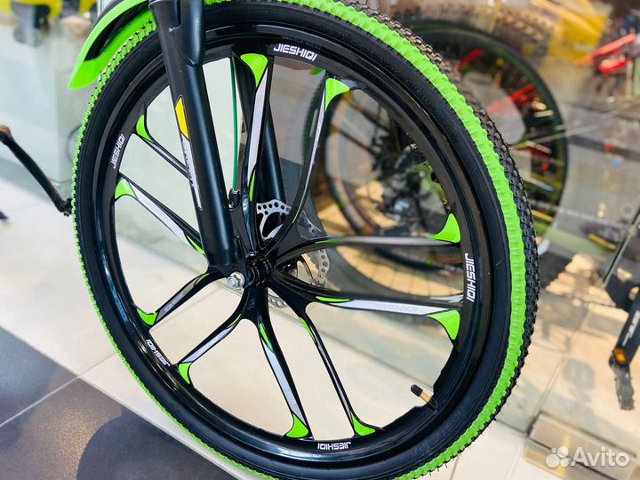 Складной велосипед на дисках Green 26'' зеленый