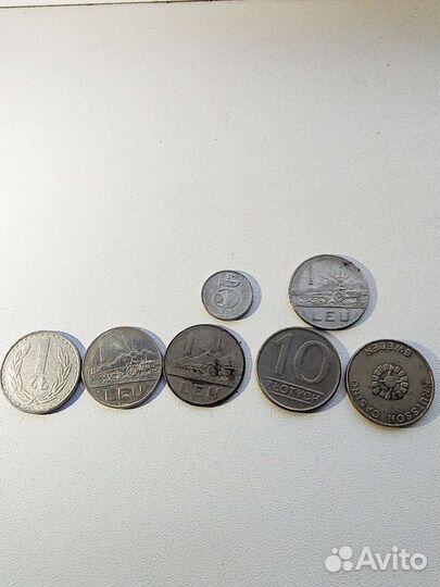Монеты разные международные иностранные