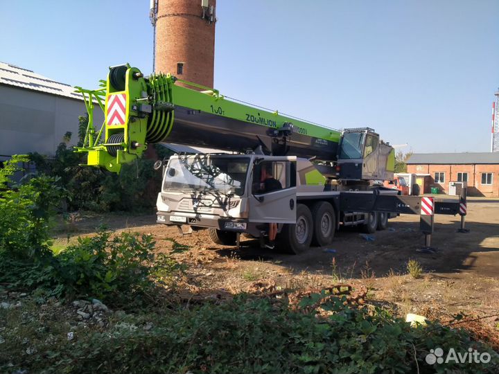 Аренда и услуги автокрана-вездехода, 100 т, 64 м, с гуськом 17.5 м