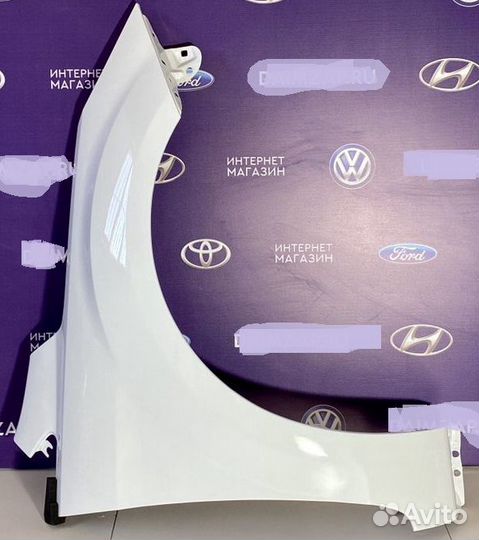 Крыло правое Ford focus 2 рестайлинг белое