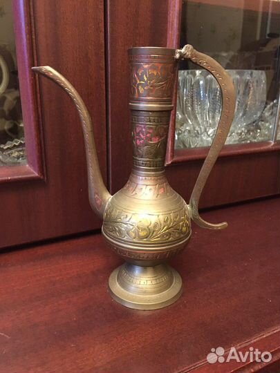 Кувшин кумган,Индия, h25 см