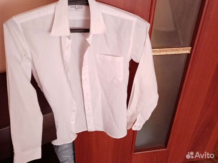 Рубашки белые на мальчика