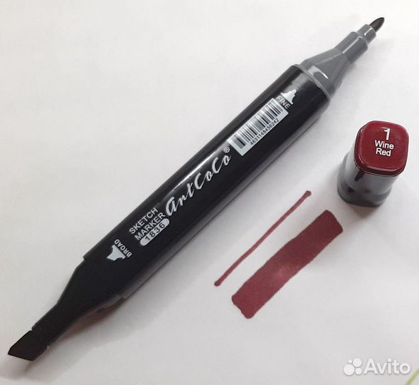 Маркеры для скетчинга двухсторонние в чехле 30 шт