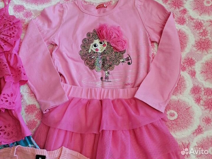 Детские вещи пакетом на девочку 110 116
