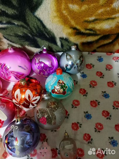 Елочные игрушки СССР одним лотом